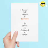 Funny Wifi Password Idea Quote Joke Humor Feestdagen Kaart