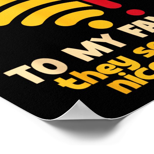 Funny Wifi Went Down Quote Computer Nerd For Prete Poster (Hoek)