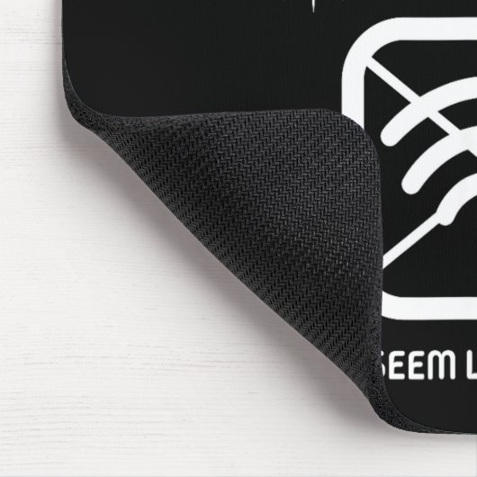 Funny Wifi Went Down Quote Computer Nerd Gift Muismat (Hoek)