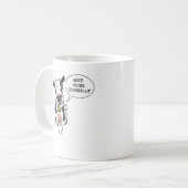 Funny wil meer Cowbell Koffiemok (Voorkant links)