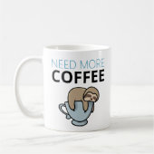 Funny wil meer koffie, luie luie humor koffiemok (Links)