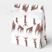 Funny Wild Animal Art Giraffe Bedankdoosjes (Voorkant Zijde)