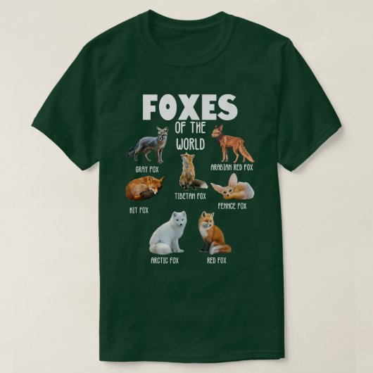 Funny Wild Animals Foes of the World Fo Lover T-shirt (Design voorkant)