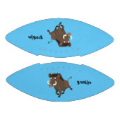 Funny wild boar razorback cartoon illustratie american football (Panelen)