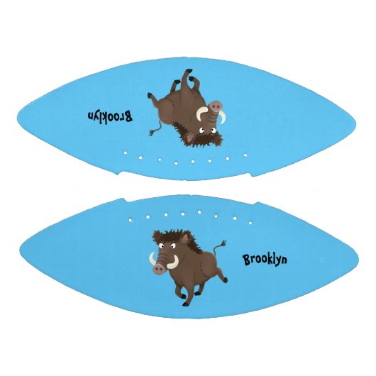 Funny wild boar razorback cartoon illustratie american football (Panelen)