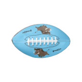 Funny wild boar razorback cartoon illustratie american football (Voorkant)