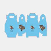 Funny wild boar razorback cartoon illustratie bedankdoosjes (Uitgevouwen)