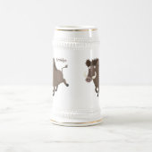 Funny wild boar razorback cartoon illustratie bierpul (Center)