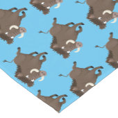 Funny wild boar razorback cartoon illustratie korte tafelloper (Hoek)