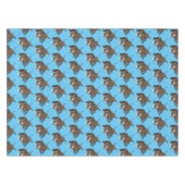 Funny wild boar razorback cartoon illustratie tafelkleed (Voorkant (Horizontaal))