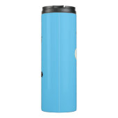 Funny wild boar razorback cartoon illustratie thermosbeker (Achterkant)