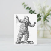 Funny Wild Man op een Rampage - Medieval Legend Briefkaart (Staand voorkant)