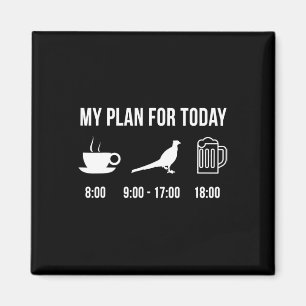 Funny Wild Pheasant Hunter Mijn plan voor Tod Magneet