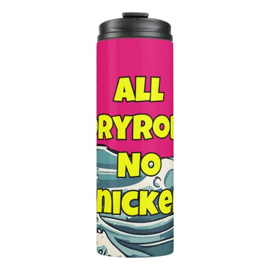 Funny Wild Swimmer's drink houder Dryrobe drager Thermosbeker (Voorkant)