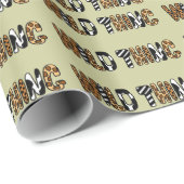 Funny Wild Thding Wrapping Paper Cadeaupapier (Rol Hoek)