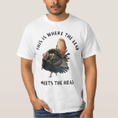 Funny Wild Turkey Hunting Outdoor T-shirt (Voorkant)
