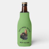 Funny Wild Turkey Hunting Quote Beer Kooler Flesjeskoeler (Fles Voorkant)