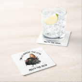 Funny Wild Turkey Hunting Quote Man Cave Onderzett Kartonnen Onderzetters (Insitu)