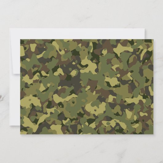 Funny Wild Turkije Jacht Mannen Kaart (Achterkant)