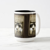 Funny Wild West Bull Terrier Coffee Mok (Voorkant rechts)