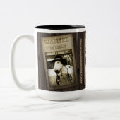 Funny Wild West Bull Terrier Coffee Mok (Links)
