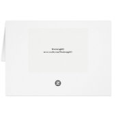 Funny Wild Yak Santa Hat-kerstKaart (Achterkant Horizontaal)