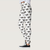 Funny wildebeest die de illustratie van de cartoon leggings (Links)
