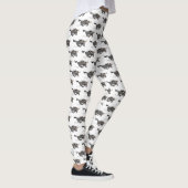Funny wildebeest die de illustratie van de cartoon leggings (Rechts)