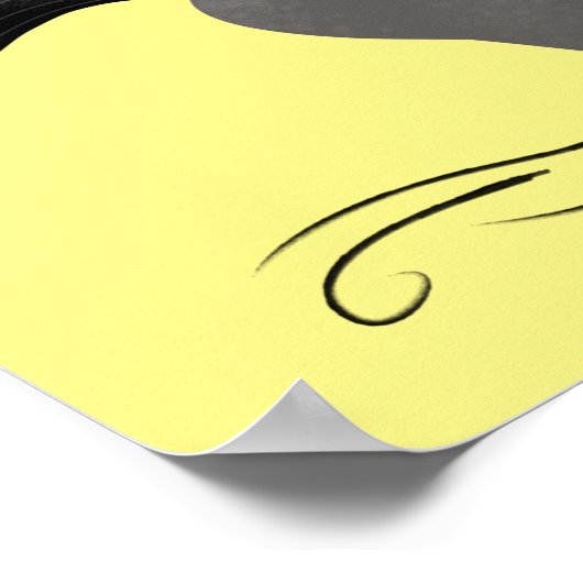 Funny wildebeest die de illustratie van de cartoon poster (Hoek)