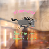 Funny wildebeest die de illustratie van de cartoon raamsticker (Vel 2)