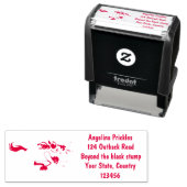 Funny wildebeest die de illustratie van de cartoon  zelfinktende stempel (In situ)