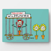 Funny Wildflower Cartoon Kantoor Desk Fotoplaat (voorkant)