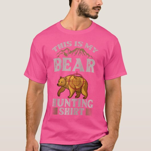 Funny Wildlife Animals Hunt 	 Baseball T-shirt (Voorkant)