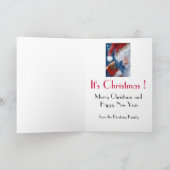 Funny Wildlife Kerstmis Feestdagen Kaart (Binnen)