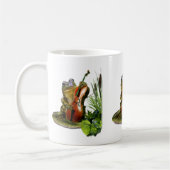 Funny wildlife mok met cello's die kikker spelen (Links)