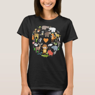 Funny Wildlife Safari Animals Gifts for Zoo Lovers T-shirt