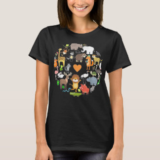 Funny Wildlife Safari Animals Gifts for Zoo Lovers T-shirt