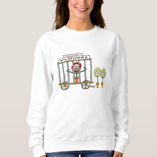 Funny Wildlower Gardener Cartoon T-shirt (Voorkant)