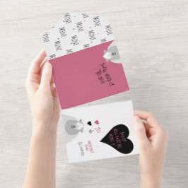 Funny Will Ewe Be MINE? Sheep Pun Proposal Card All In One Uitnodiging