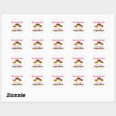 Funny Will Werkt Voor Cupcakes Receptionist Ronde Sticker (Vel)