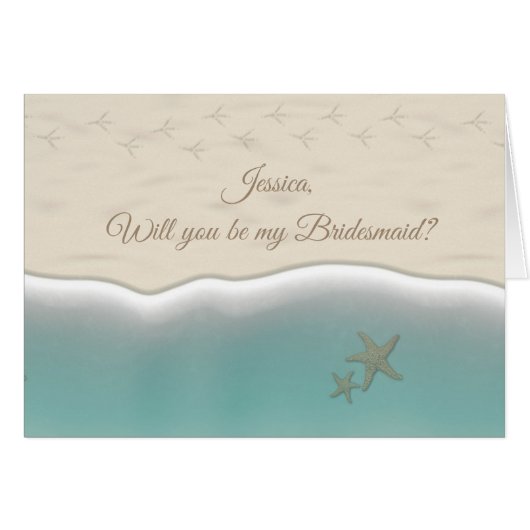 Funny "Will you be my Bridesmaid" Kaart (Voorkant Horizontaal)