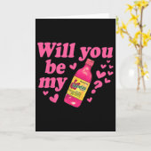 Funny Will You Be My Valentina Salsa Meme Mexican  Kaart (Gele Bloem)