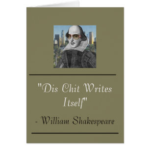 Funny William Shakespeare Kaart