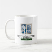 Funny Windows Joke - GeekShirts Koffiemok (Links)