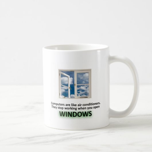 Funny Windows Joke - GeekShirts Koffiemok (Rechts)