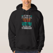 Funny Windsurfer Get away Swimmers Windsurfing Win Hoodie (Voorkant)