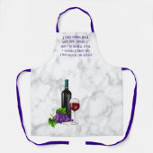 Funny Wine - Apron M Schort (Voorkant)