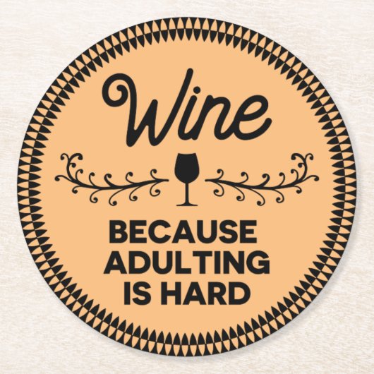 Funny Wine, Beer, bar, party onderzetters (Voorkant)