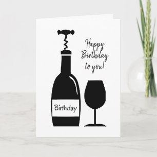 Funny Wine Birthday Humor Age Gezegde Kaart