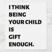 Funny Wine Bottle Labels voor Moederdag Wijn Etiket (Enkel label)